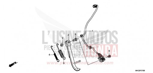 SIDE STAND CMX500AK de 2019